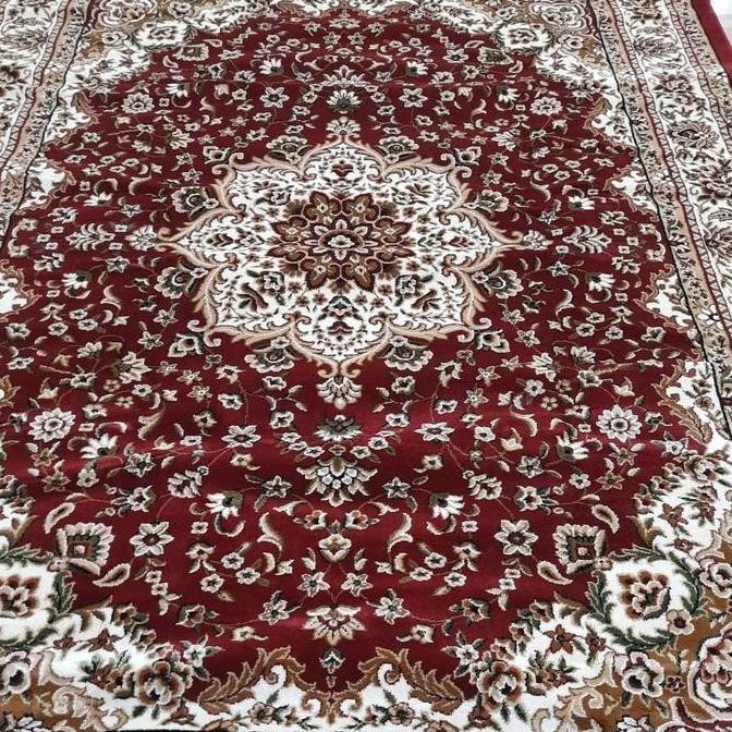 Karpet motif turki klasik 170 x 230 permadani merah berkualitas