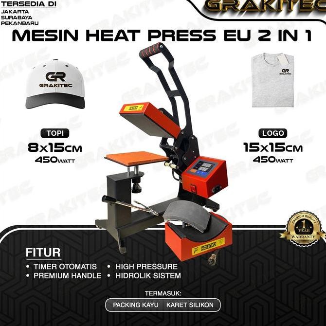 

MESIN HEAT PRESS SABLON MINI TOPI LOGO LABEL 15X15 CM ORIGINAL DAN TERPERCAYA