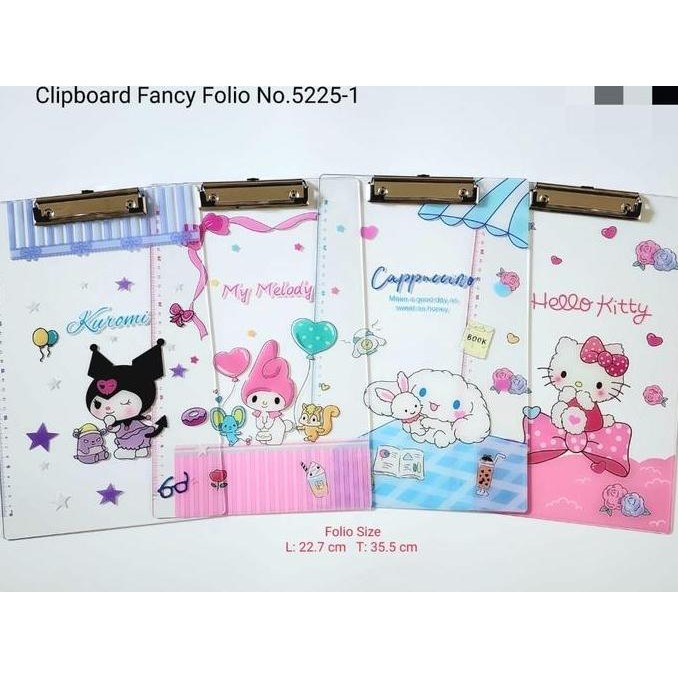 ;&;&;&;&] papan dada clip board transparan gambar slam dunk /  sanrio /  anime dewasa /  robot patla