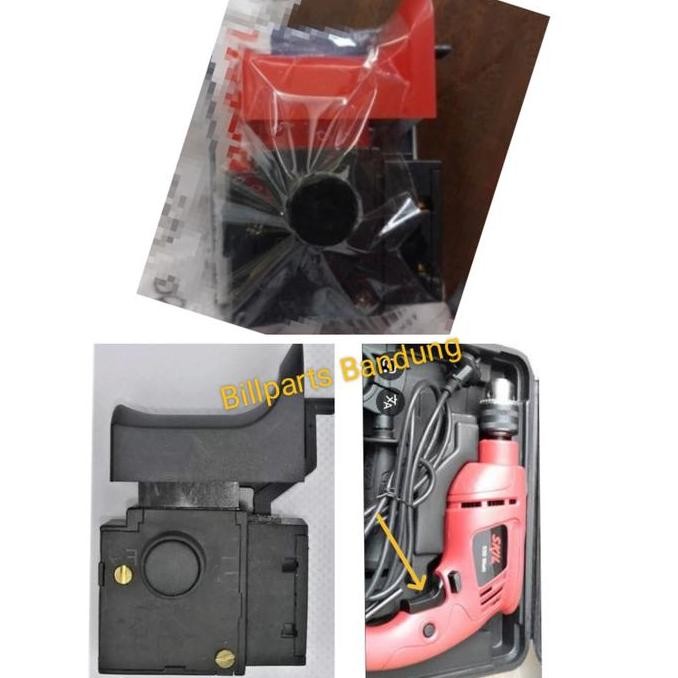 #@#@#@#@] switch bor skil 6513 saklar skill bor impact drill 13mm on off ready warna merah