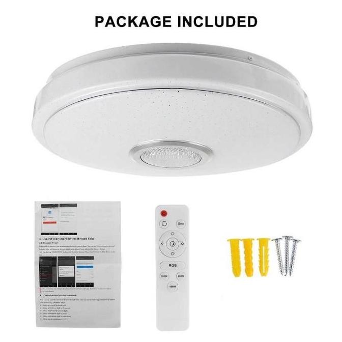 LAMPU LED WARNA WARNI RGB PLAFON LIGHT LAMPU DISKO BLUETOOTH SPEAKER