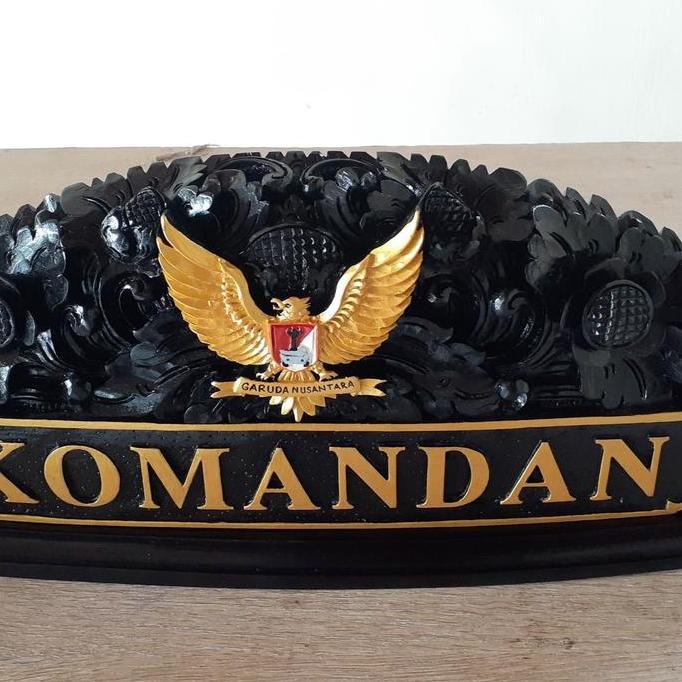 ;&;&;&;&] Papan nama meja ukiran Bali LOGO CUSTOM nameplate kayu ukiran bali lambang