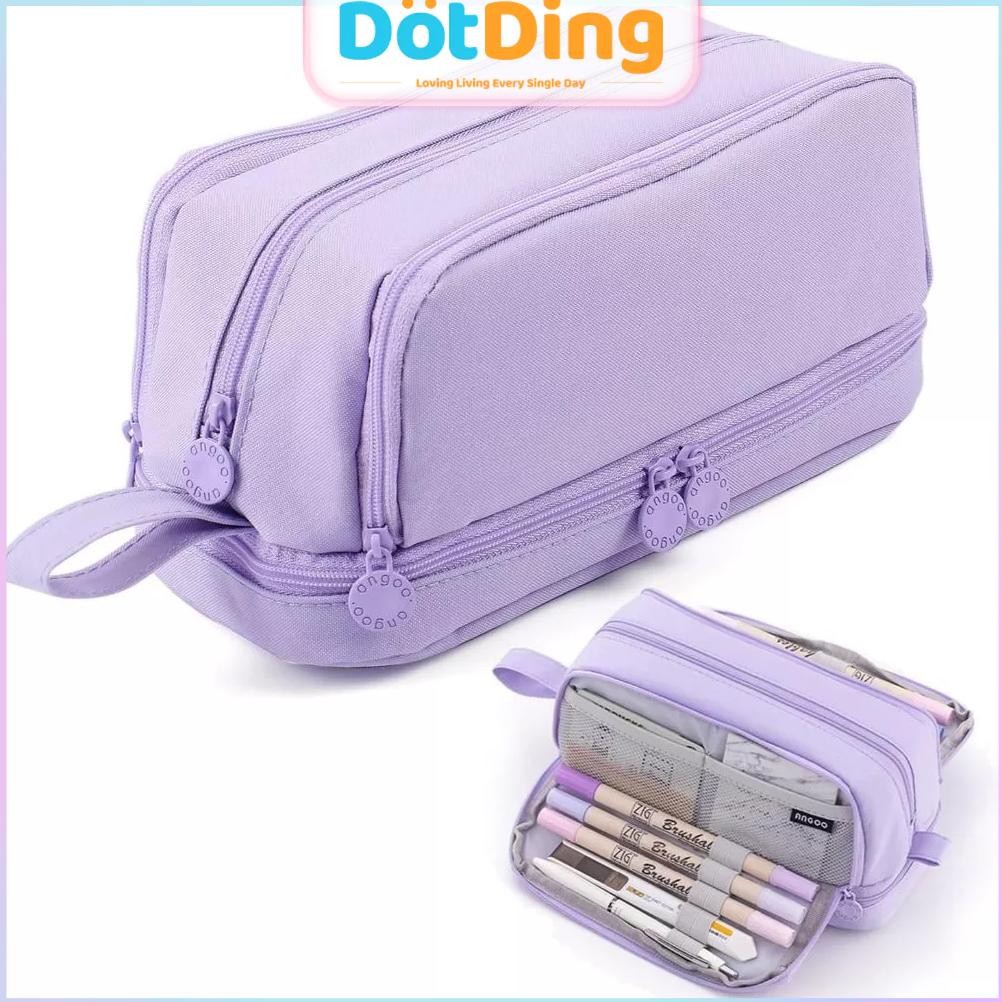 

[DOTDING] Kotak Pensil Angoo 4 Lapis Multifungsi - Kapasitas Besar 40+ Alat Tulis dengan Desain Minimalis Tahan Air H447