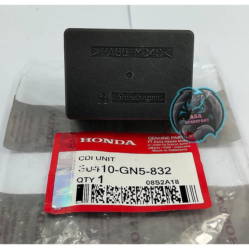 Promo Cdi Unit Gn5 Asli Original Motor Honda Astrea Grang , Astrea Legenda , Revo 100 Lama , Supra F