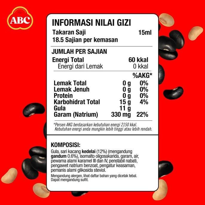 

ABC Kecap Manis botol 275 ml SS