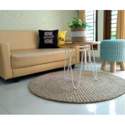 Rug Seagrass NATURAL POLOS/ Karpet Anyaman Seagrass Estetika Big Size