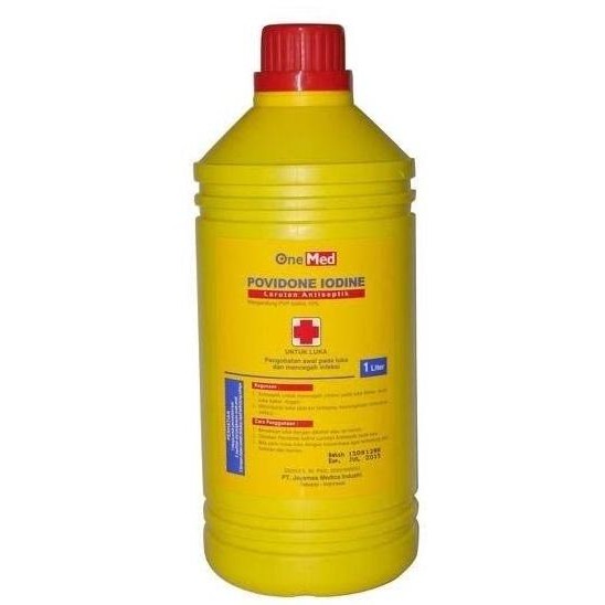 Povidone iodine 10% 1liter 1 liter povidon iodin lt betadine