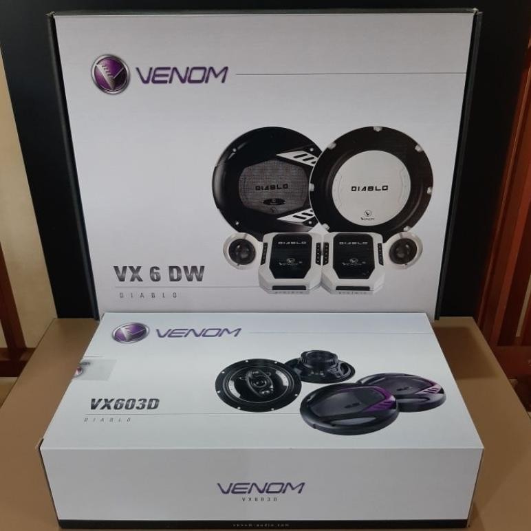 Terlaris Paket Speaker Venom Diablo Split + Coaxial Venom Diablo Coaxial Venom Diablo Vx 603 D + Spl