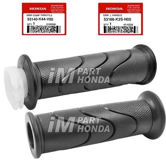 AHM ORIGINAL Handgrip Handfat Pedal Gas Kiri Kanan Honda Vario 125 Vario 150 Old Led 2015 2016 2017