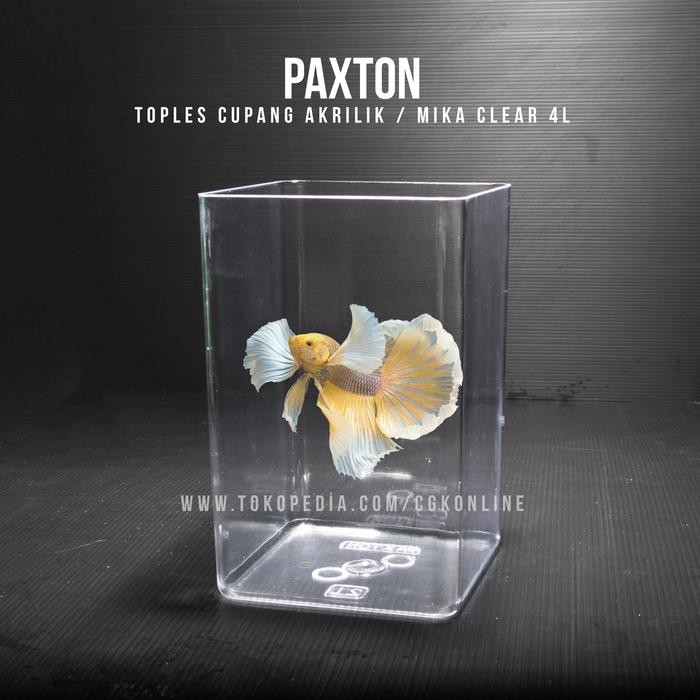 Toples Cupang 4 Liter Paxton / Toples Akrilik Mika 4L