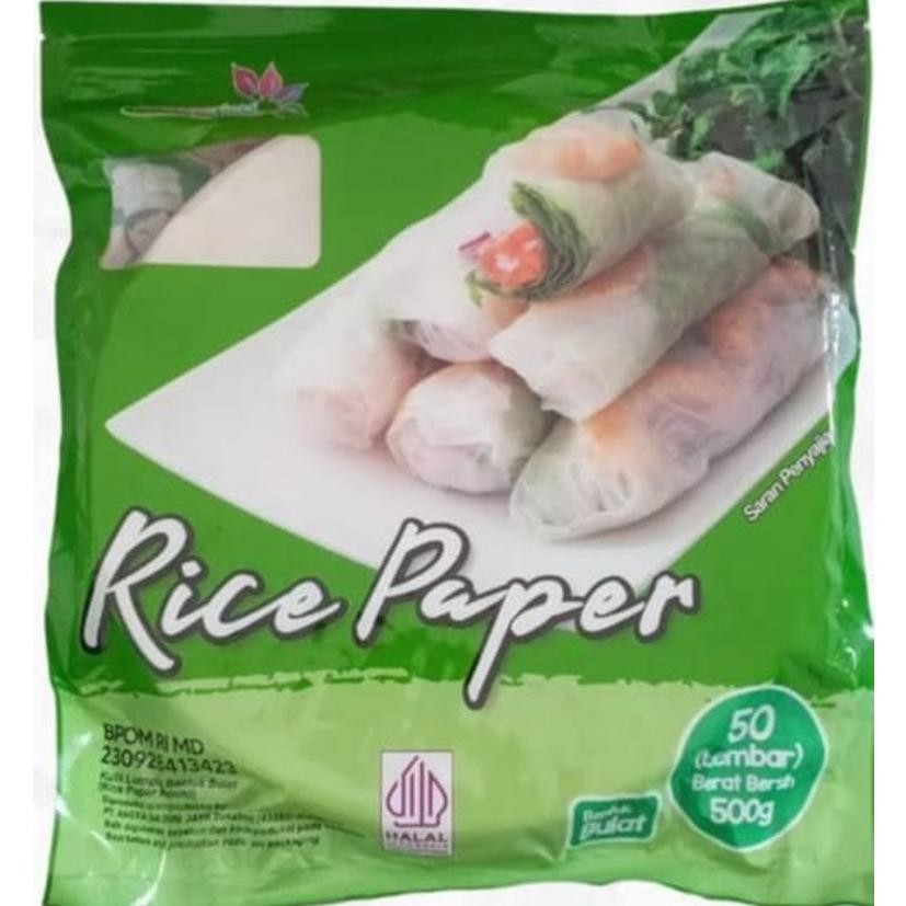 

Promoo!! 50 Lembar Rice Paper / Banh Trang High Quality Rice Paper / Kulit Lumpia Vietnam Rice Paper / rice roll spring roll / Salad Wrap