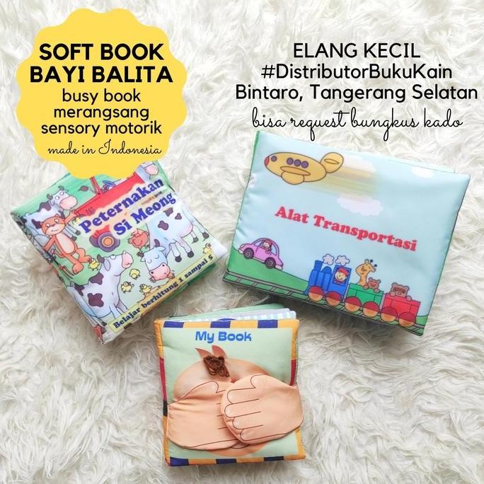 Soft Book Buku Kain Motorik Edukasi Busy Book Anak Balita Termurah