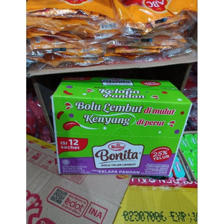 

Promoo!! roma bonita bolu telur lembut isi 12