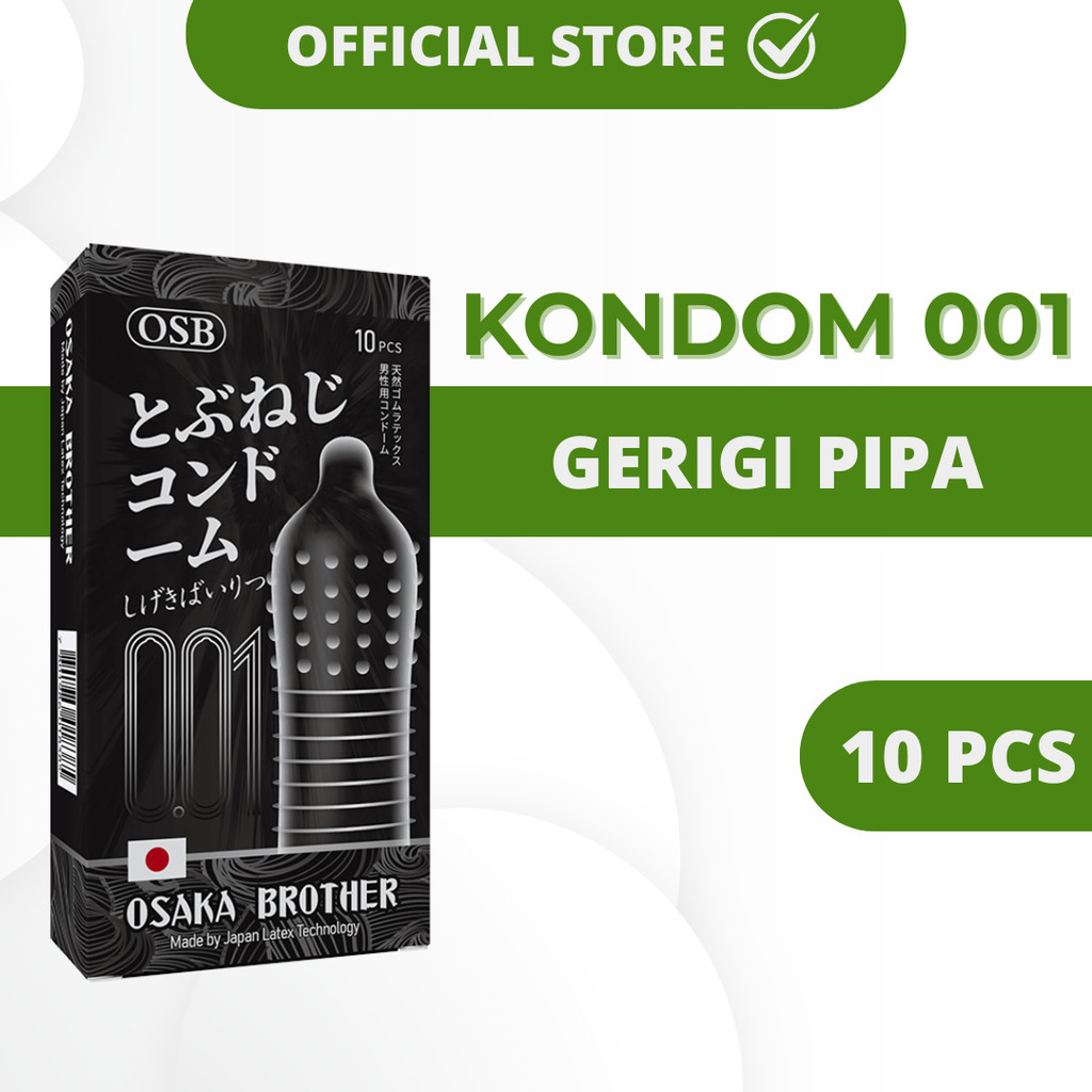 Condom Osb Osaka Brother 001 - Gerigi Pipa Isi 10 Pcs