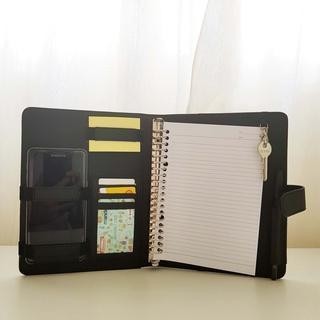 

Sp Flashee Notebook Binder Polos Antimainstream Ukuran A5 20Ring Eksklusif Warna Hitam Stationery Multifungsi