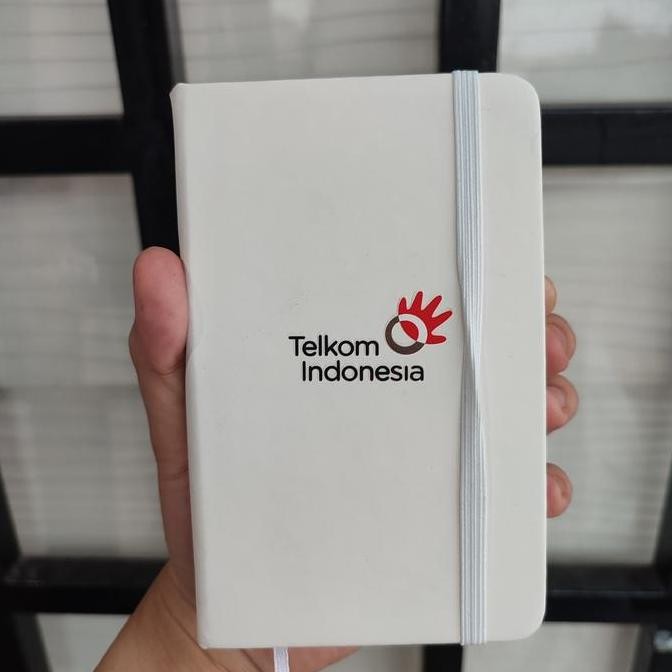 

[Bisa Custom] Pocket Notebook A6 Strap Tali Bisa Custom Nama Logo/ Buku Catatan Custom Ukuran A6 Tali Karet Bahan Synthetic Leather