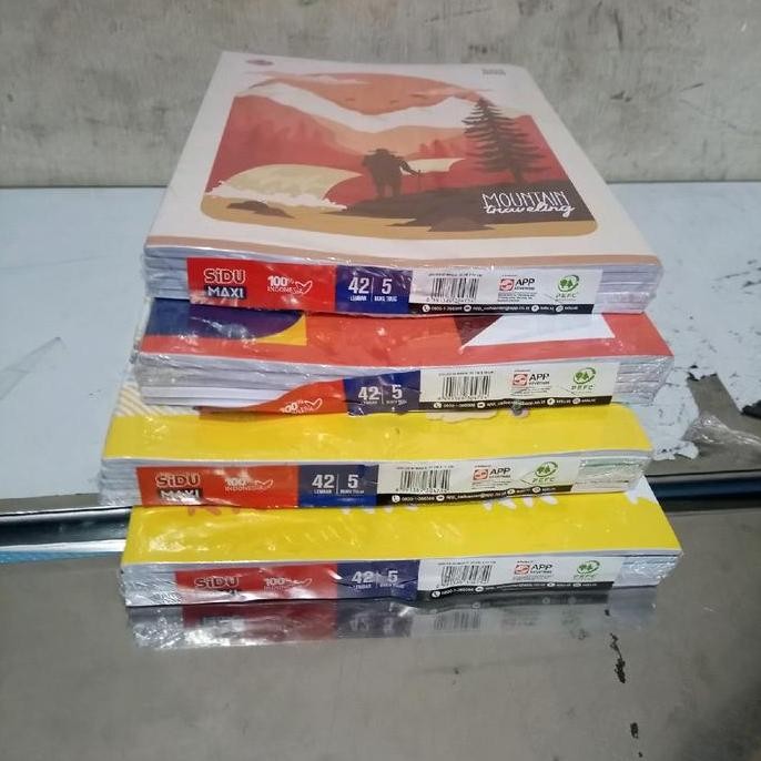 

Buku Tulis Sidu Maxi 42 Lembar 5Pcs Buku Paper Stationery