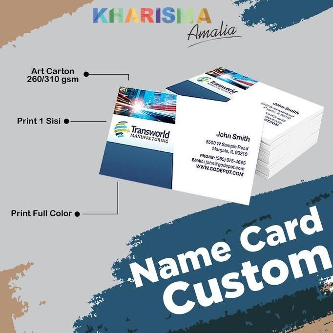 

Cetak Kartu Nama 1 Sisi Murah Langsung Jadi Art Carton 1 Box