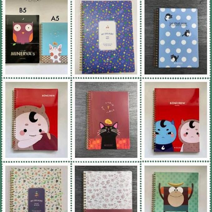 

Oxford Spring Spiral Ring Notebook Buku Catatan Diari Notes A5 B5 Mini