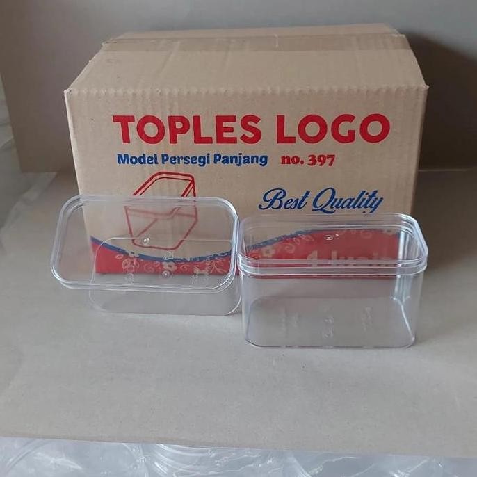 Toples Kue Kering Plastik Logo 397 / Persegi Panjang Tinggi - 250 Gr