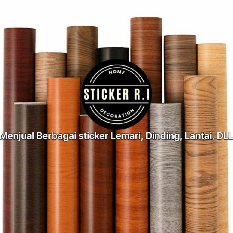 MURAH Stiker / Sticker Motif Kayu 120cm x 50cm PVC Sheet Sticker Pelapis Furniture Lemari Meja Taco 