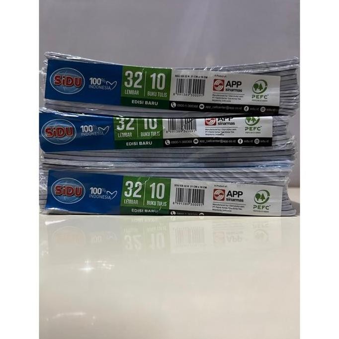 

Buku Tulis Sidu 32 Lembar (1Pack Isi 10 Buku)