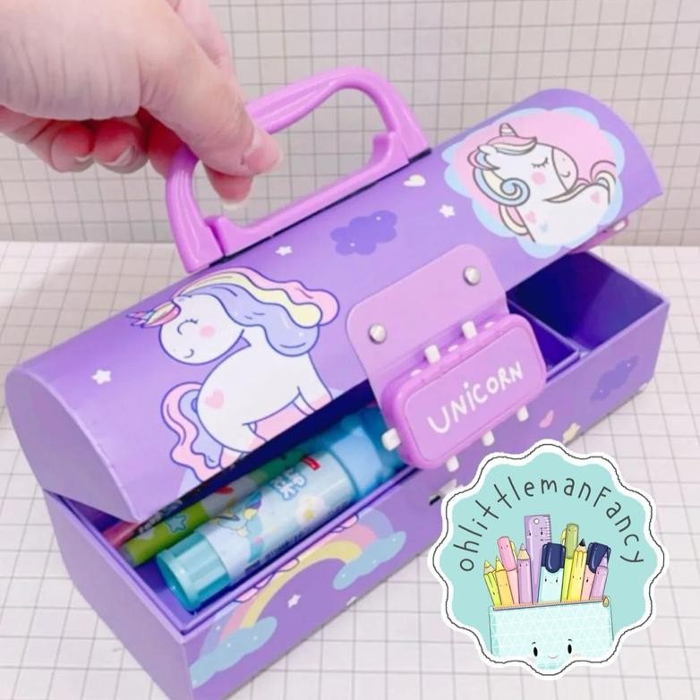 

Tempat Pensil Pakai Kode Password Lengkung -AY12