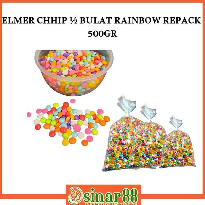 

@@@@] Elmer Choco Chip Rainbow 1/2bulat 500gr