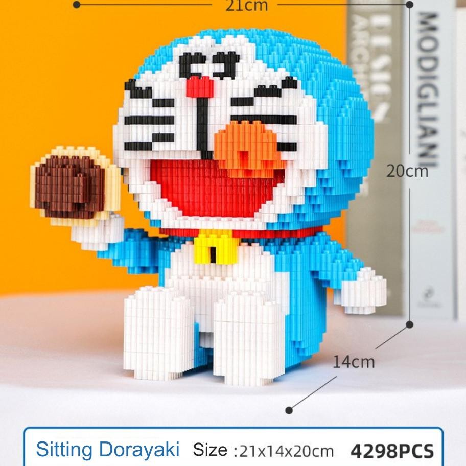 Mainan Nano Blo Doraemon Dorayaki 8807 Medium S Edukasi Mainan Balok Susun Kter Animasi Lucu