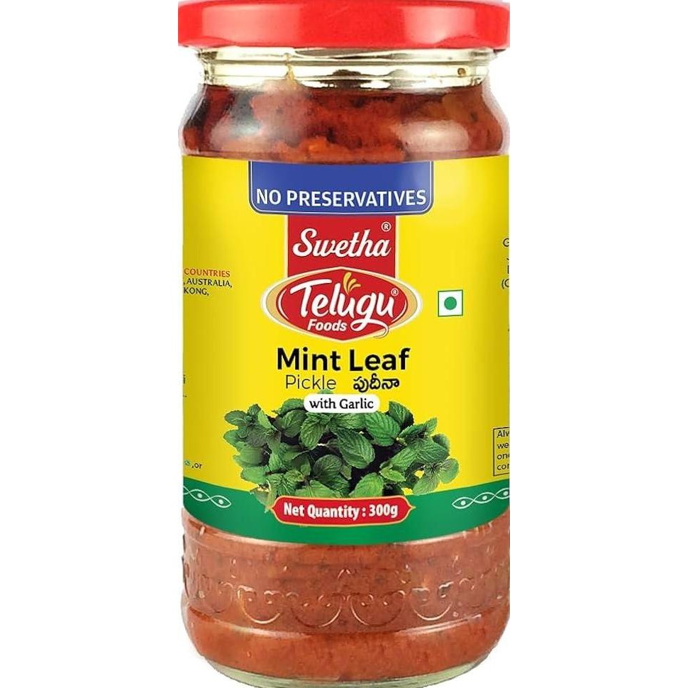 

```````] TELUGU FOODS MINT LEAF PICKEL 300 GR