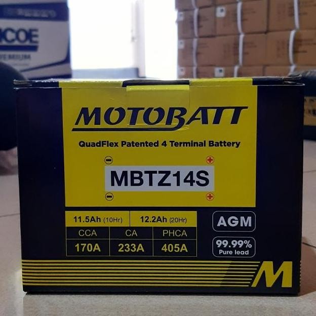 AKI MOTOR KAWASAKI ER-6N ER6N, Z800, NINJA 650, MBTZ14S MOTOBATT