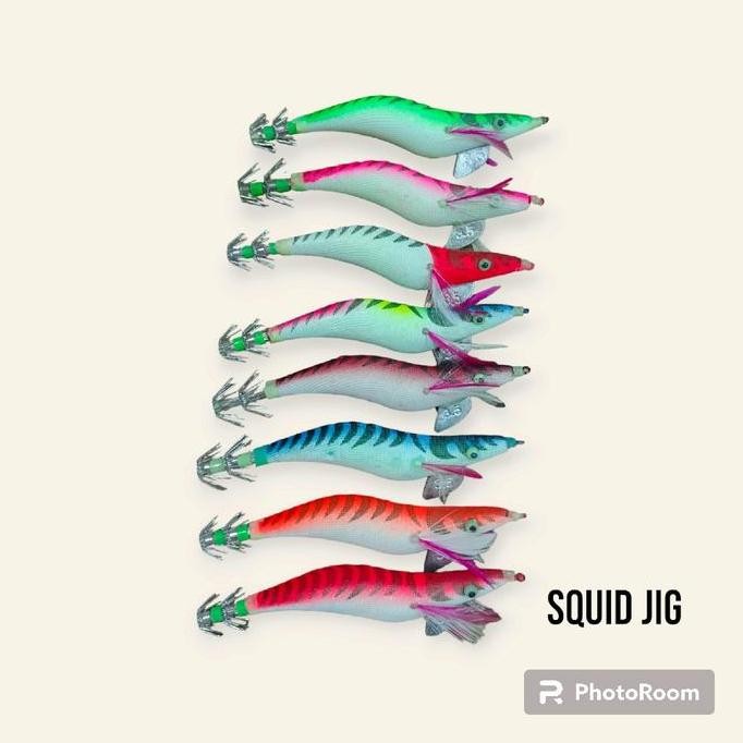 *****] Squid jig umpan cumi udang fiber baju 3.0/3.5