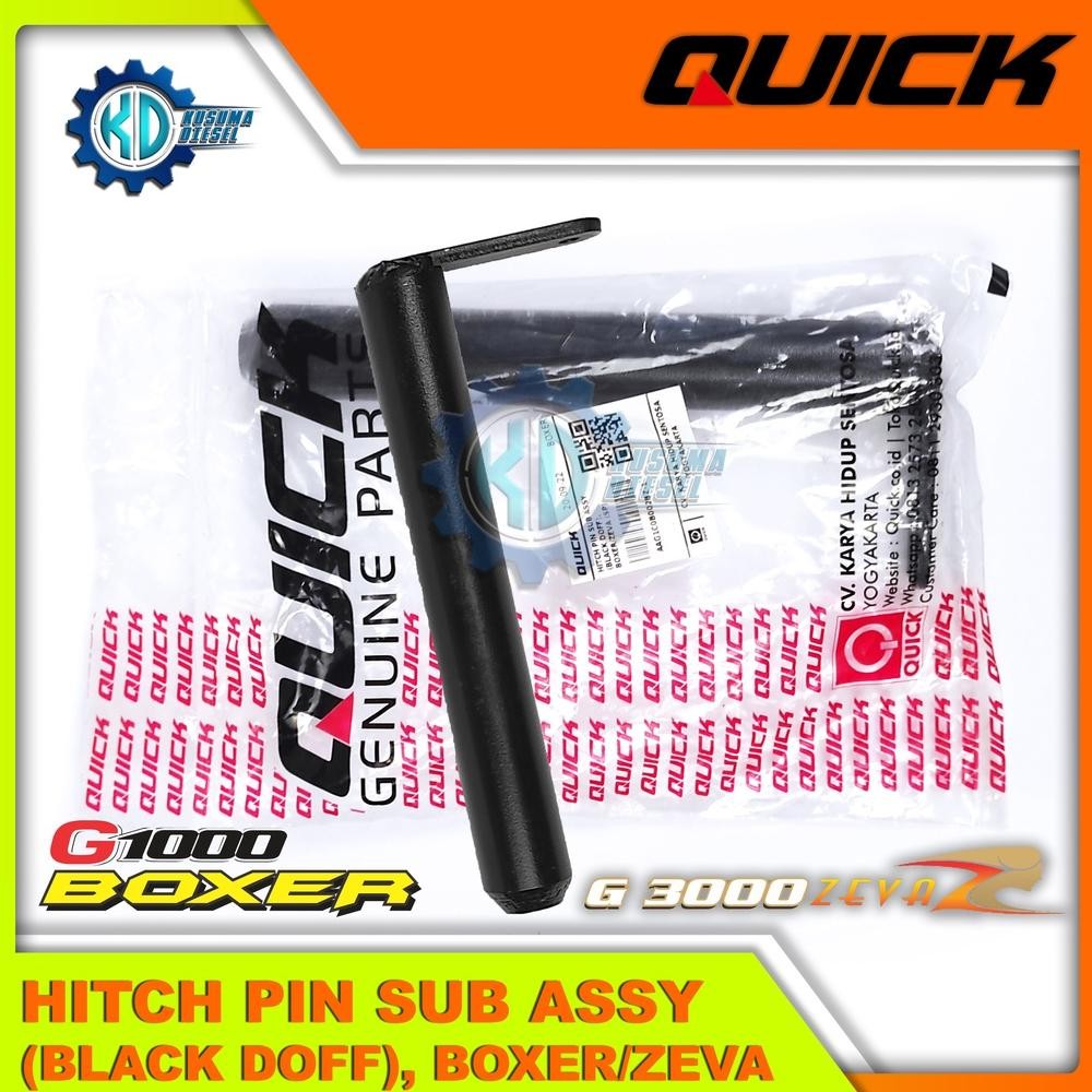 Hitch Pin Sub Assy(BLACK DOFF), Boxer - ZEVA - Pen - Kancing - Pantek - Patek