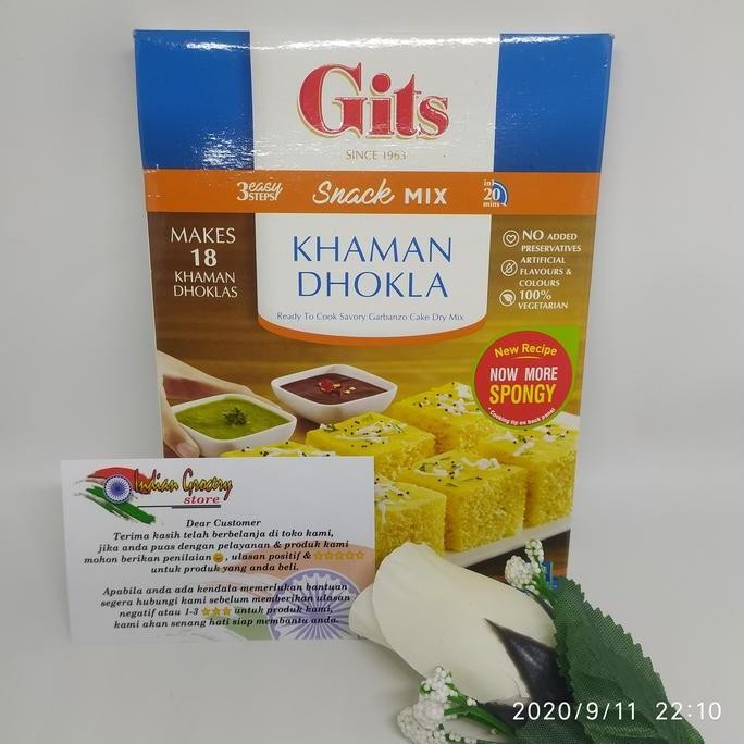 

:0:0:0] Makanan India Instan Gits Khaman Dhokla 200gr
