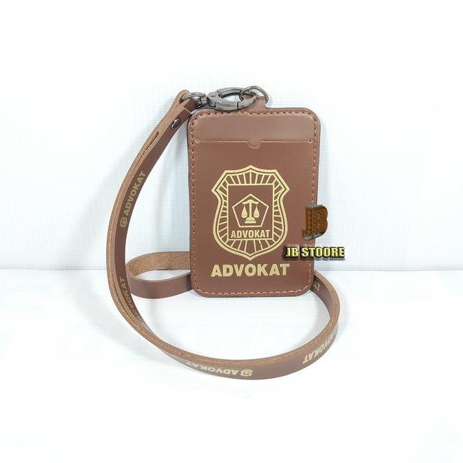 

Tempat Id Card Kulit Advokat / Name Tag Lawyer Gantung Kulit Eksklusif Original