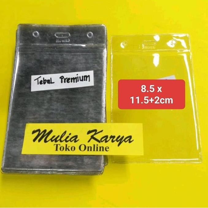 

Plastik Name Tag Premium 8.5X13.5Cm / Kantong Id Card Panitia Tebal Original