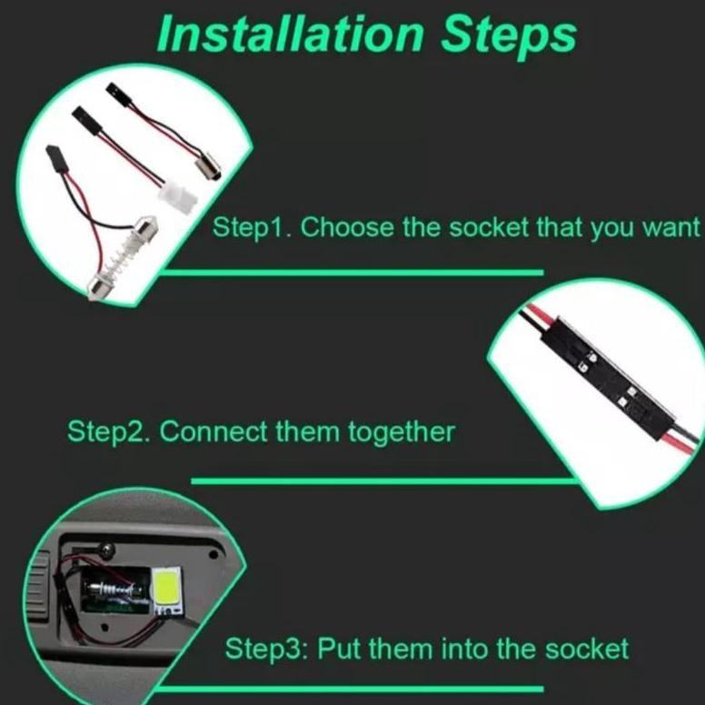 Ukd-23 Bohlam Plafon Mobil 24 Led Cob