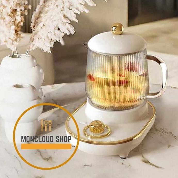 Teko Pemanas Air Listrik Watt Kecil 600ml Kettle Listrik Kaca Teh Kopi