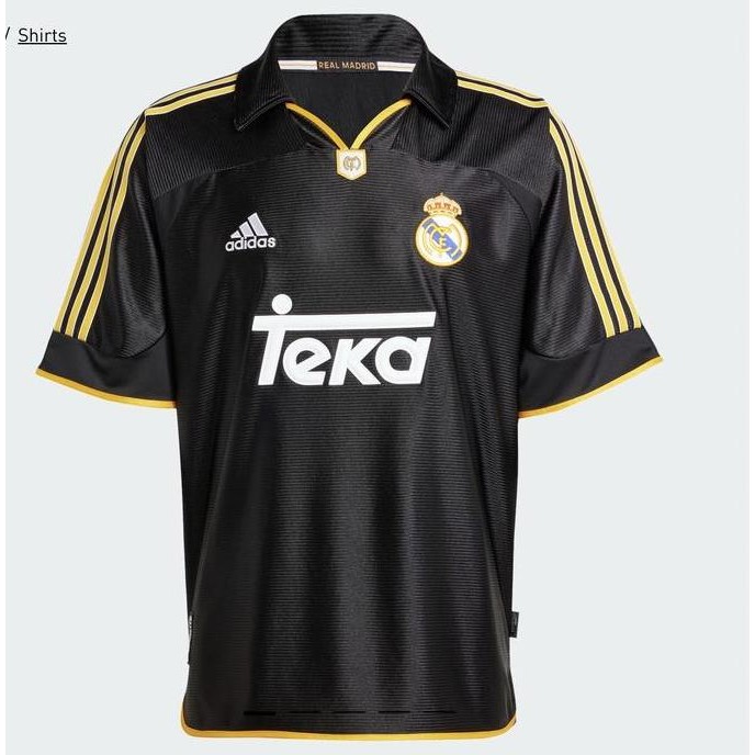 BEBAS ONGKIR - JERSEY BOLA RETRO REAL MADRID AWAY REISSUE ORIGINAL