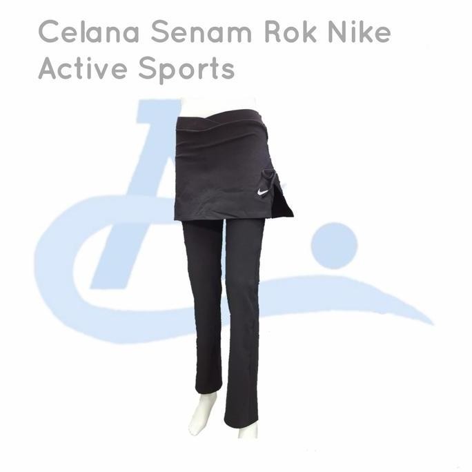Celana Senam Rok Nike Olahraga Yoga Aerobik Katun Active Sports
