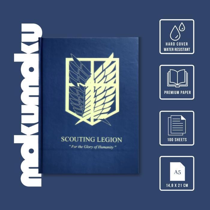 

SWG Notebook Attack on Titans - 100lbr, A5, hardcover