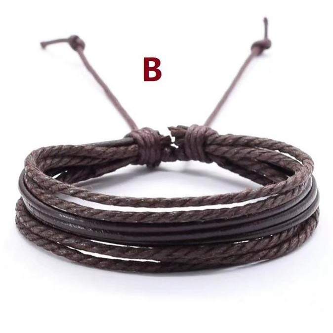 [original] gelang kulit asli pria wanita trendy vintage fashionable [terlaris] [terbaik]