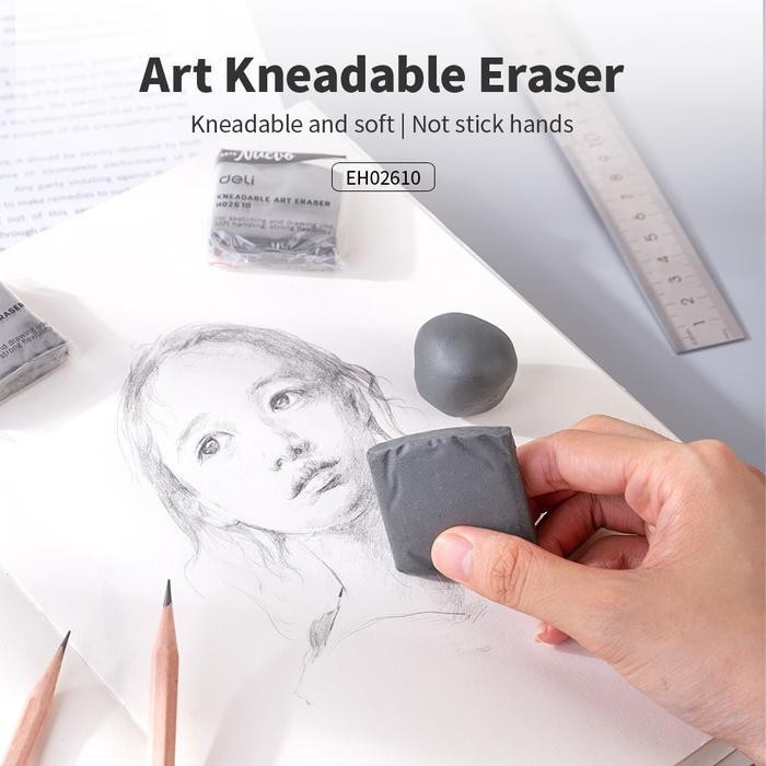 

SWG Deli School Eraser / Penghapus Bersih Bisa Dibentuk Sesuai Keinginan Grey/Color (Assorted) EH02610 Alat Tulis