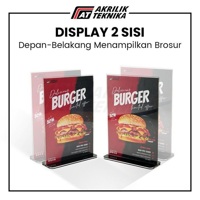 

SWG TENT HOLDER A5 / TENT CARD / NOMOR MEJA ALAS HITAM KAFE