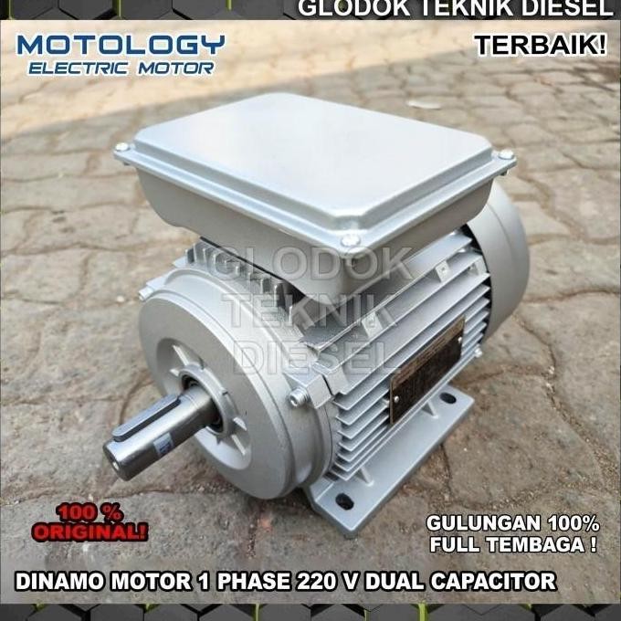 Ready | Motology Dinamo Electric Motor 2Hp 1400 2800 Rpm 2 4 Pole 1 Phase 2 Hp Kualitas Premium