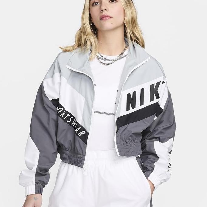 TERMURAH - HF5956 068 Womens Nike Sportswear Woven Jacket
