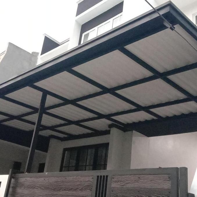 Kanopi Upvc Double Layer Rangka Hollow Pemasangan Jabodetabek Besi