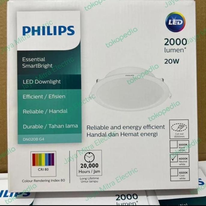 Lampu Philips Led Downlight 20 Watt Dn020B G4