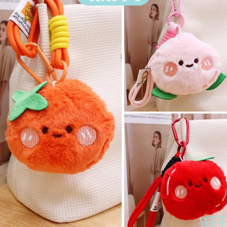 Codin Sto Gantungan Boneka Keychain Boneka Gantungan Kunci Kawaii Lucu Kunci Gantungan Buah Menggema