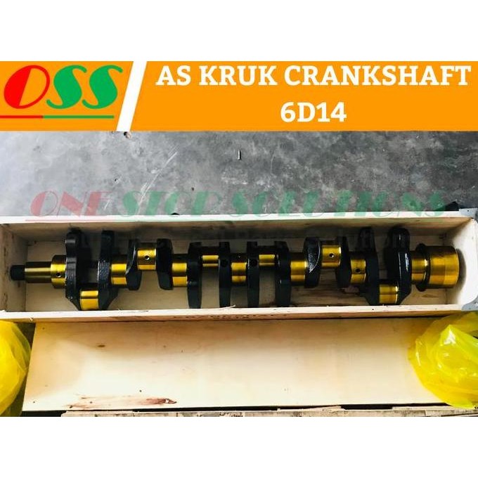 AS KRUK CRANKSHAFT ENGINE MITSUBISHI 6D14 ORIGINAL DAN TERPERCAYA